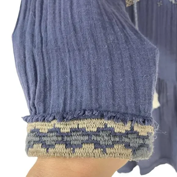 Johnny Was Rhan Boho Gauze Embroidered Dress - Picture 6 of 11